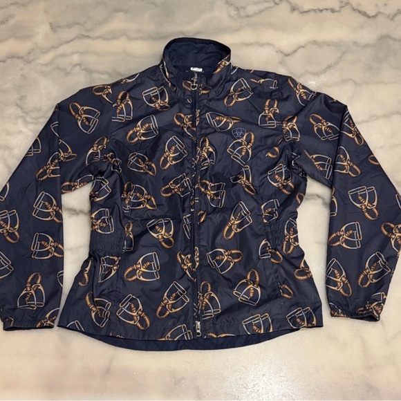 Ariat Jackets & Blazers - Ariat Navy Reversible Windbreaker Jacket - Large
